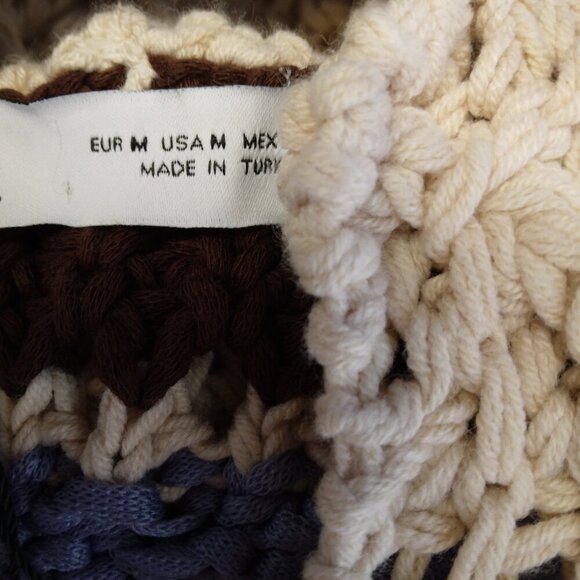 NWT ZARA Striped Short Sleeves Hooded Knit Top Size M - Picture 12 of 16